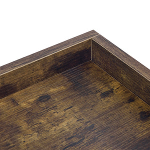 Beistelltisch Mariefred 55x40x40cm mit Ablage Dunkler Holzton [en.casa]