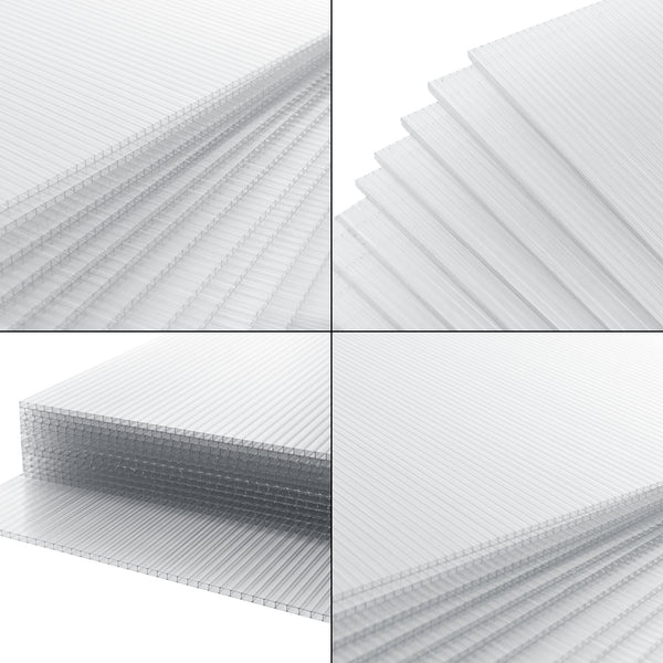 Hohlkammerstegplatten Otterlo 14er Set Polycarbonat 10,25 m² [pro.tec]