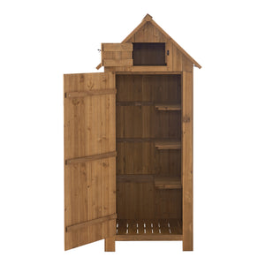 Geräteschrank Ottrott 179x77x54cm Kaminholzlager Brennholzregal [en.casa]