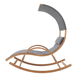 Schaukelliege Kasos 181x135x190cm Dunkelgrau [en.casa]