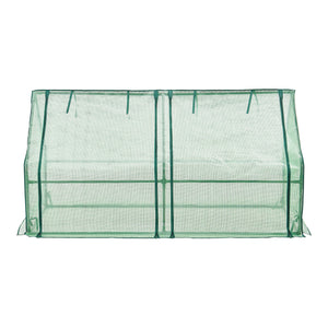 Mini Gewächshaus Nissewaard 180x90x90cm Gitternetz Grün [en.casa]