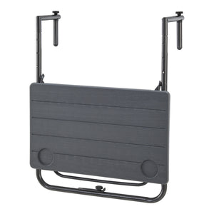 Hängetisch Badolato 83,5x60x60 cm Eckig Dunkelgrau [en.casa]