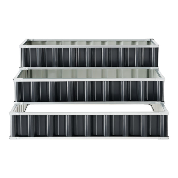 Pflanzbeet Renswoude 118x118x60cm 3-stufig [en.casa]