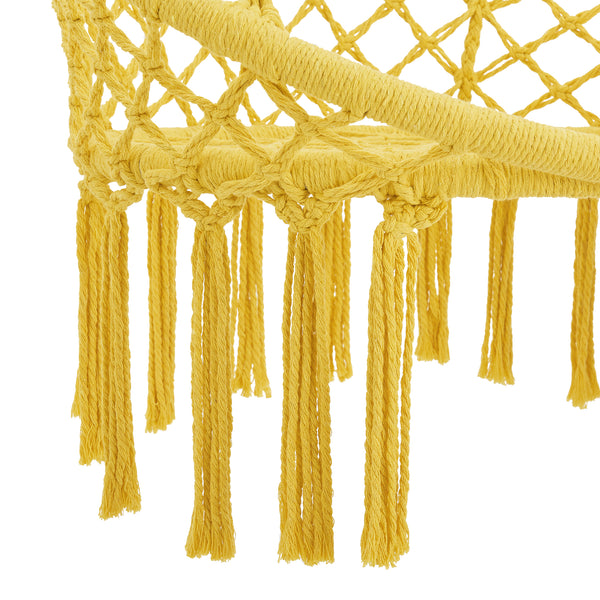 Hängesessel Jaina max. 120 kg Gelb [en.casa]