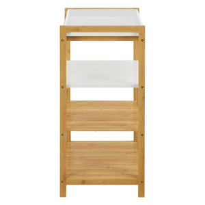 Bambus Standregal Kiuruvesi mit Tablettablage [en.casa]