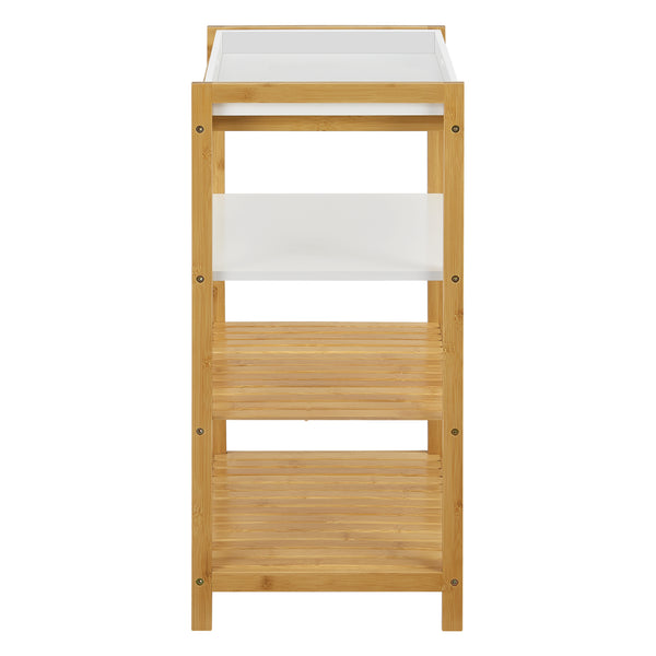 Bambus Standregal Kiuruvesi mit Tablettablage [en.casa]