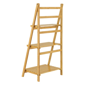 Bambus Leiterregal Lapua mit 3 Ablagen [en.casa]