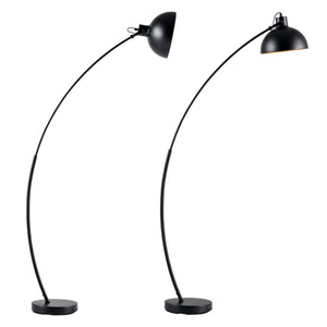 Stehlampe Derby Schwarz [lux.pro]