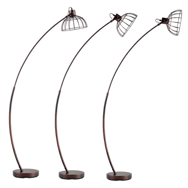 Stehlampe Portsmouth Rostbraun [lux.pro]