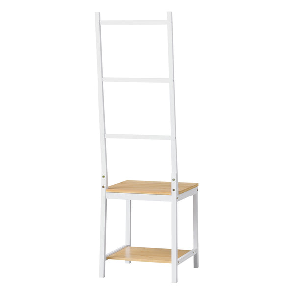 Herrendiener Juuka 133x40x42 cm Kleiderstuhl Bambus [en.casa]