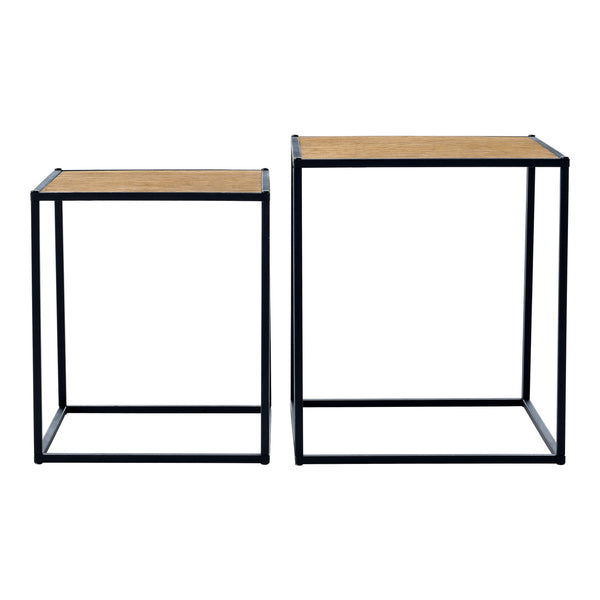 Satztisch Grindavik im 2er Set Holz-Optik [en.casa]