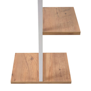 Pflanzregal Blaabjerg Metall 90x35x26cm Weiß / Walnussoptik [en.casa]