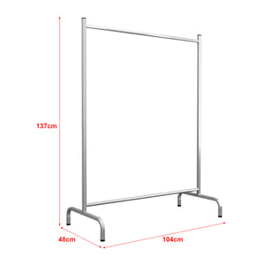 Kleiderständer Staffanstorp 137x104x48cm Silber [en.casa]