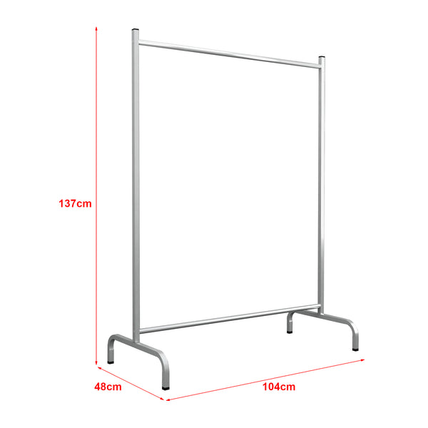 Kleiderständer Staffanstorp 137x104x48cm Silber [en.casa]