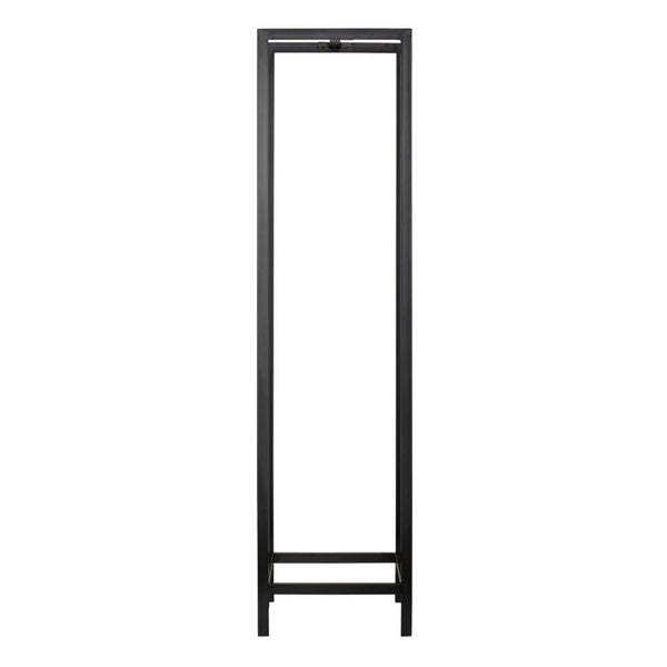 Kaminholzregal Taarbæk 140x35x35cm Schwarz [en.casa]