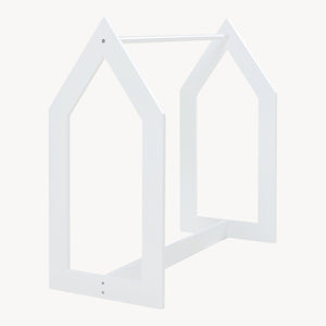 Garderobenständer Værløse 78x75x35cm Weiß [en.casa]