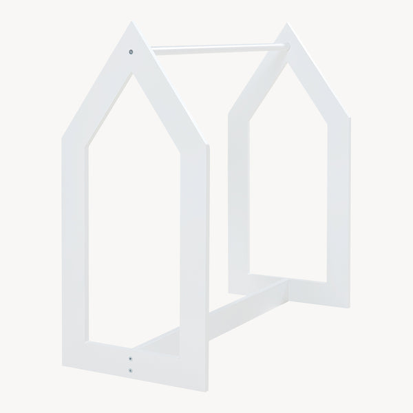 Garderobenständer Værløse 78x75x35cm Weiß [en.casa]