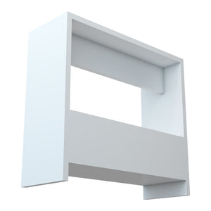 Beistelltisch Rødovre 60x55x20 cm Weiß [en.casa]