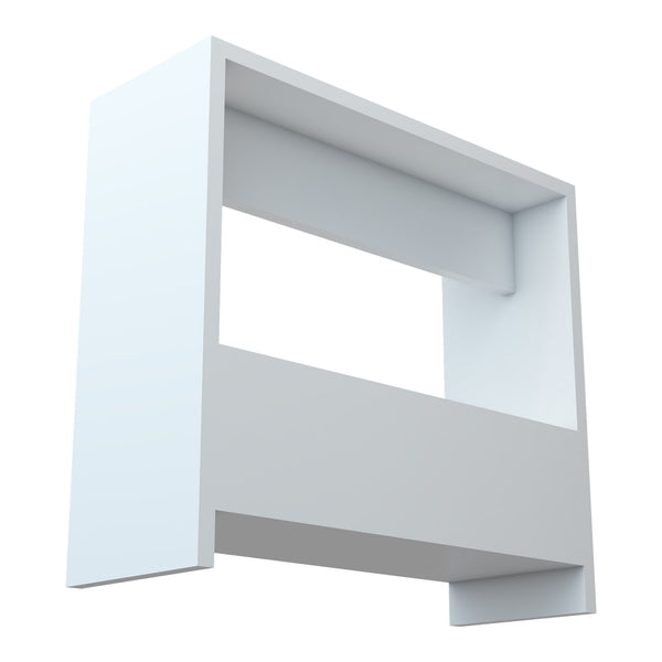 Beistelltisch Rødovre 60x55x20 cm Weiß [en.casa]