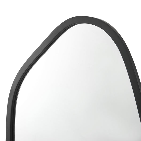 Wandspiegel Grottole schwarz, matt 62x50cm [en.casa]