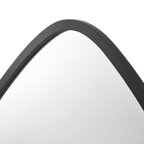 Wandspiegel Galatone schwarz, matt 64x60cm [en.casa]