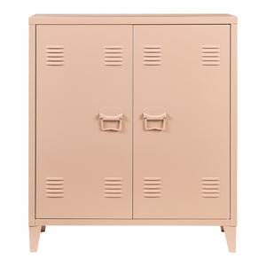 Metallschrank Oripää - 90x80x33cm - Hellbraun