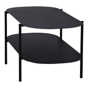 Couchtisch Enebakk 112x62x40,5cm Schwarz, matt [en.casa]