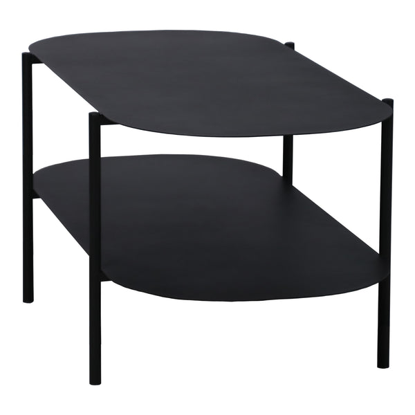 Couchtisch Enebakk 112x62x40,5cm Schwarz, matt [en.casa]