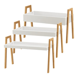 Standregal Hitra 3-tlg. Bambus [en.casa]