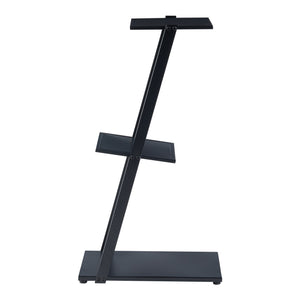 Standregal Rollag 72x40x25cm aus Metall Schwarz [en.casa]