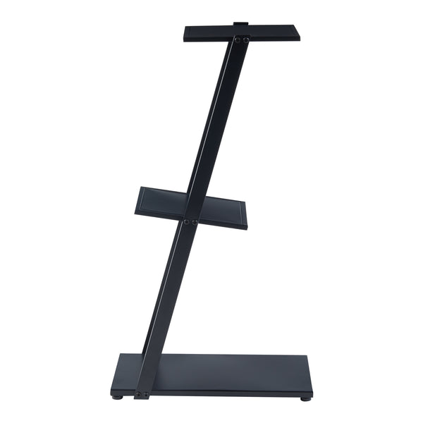 Standregal Rollag 72x40x25cm aus Metall Schwarz [en.casa]