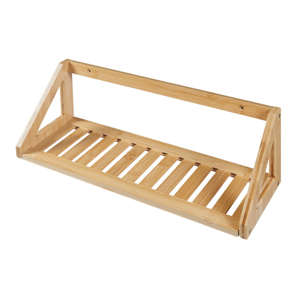 Wandregalset Gjerdrum 2er Set 43x15x15cm Bambus [en.casa]