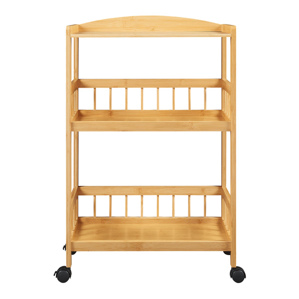 Servierwagen Huddinge 80x53x30 cm Bambus [en.casa]