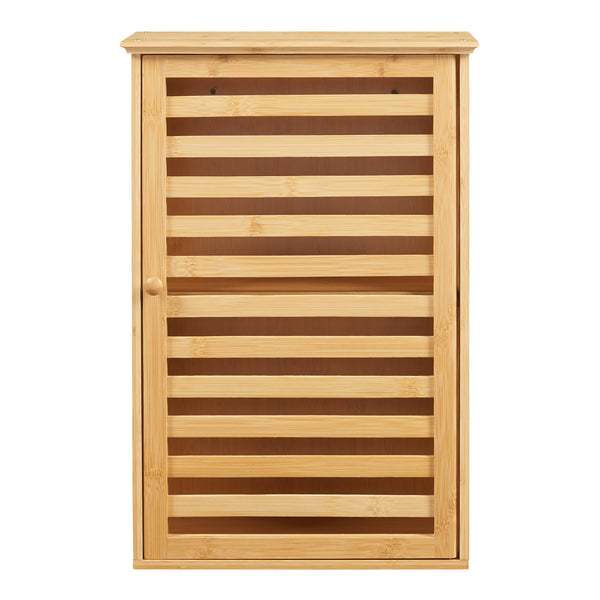 Badezimmerschrank Järfälla 55x37x16 cm Bambus [en.casa]