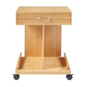 Rolltisch Jokkmokk 56,5x43x43 cm Bambus [en.casa]