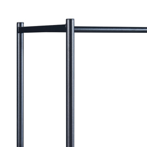 Garderobenständer Bø 150x100x34cm Schwarz [en.casa]