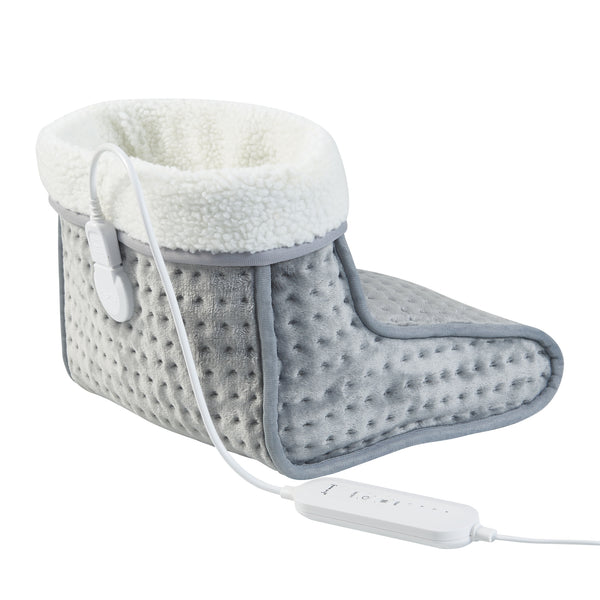 Elektrischer Fußwärmer Bari 100W Grau [en.casa]