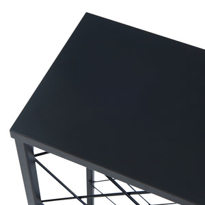 Weinregal Taivassalo für 25 Flaschen Schwarz [en.casa]