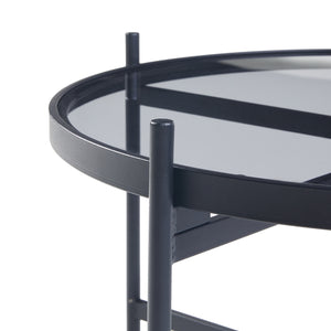 Couchtisch Lier mit Glasplatte [en.casa]