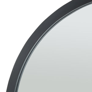 Wandspiegel Suomussalmi Ø60 cm Schwarz [en.casa]