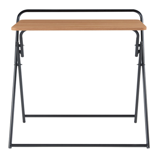 Klappbarer Schreibtisch Kvitsøy 85x50x80cm Schwarz/Eiche [en.casa]