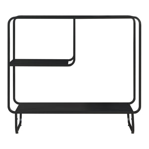 Konsolentisch Færder Metall 92x33x81 cm Schwarz [en.casa]