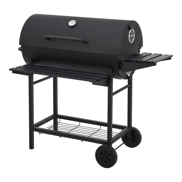 Grillwagen Armento 95x108x61cm Schwarz [casa.pro]