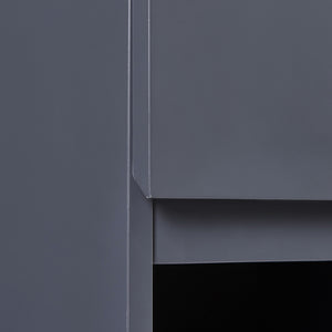 Hängeschrank Overath 30x30x60 cm Grau [en.casa]