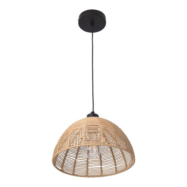Hängeleuchte Romsey Metall+Rattan [lux.pro]