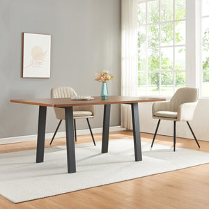 Tischgestell 2er Set Kraftisried 72x70cm Schwarz [en.casa]