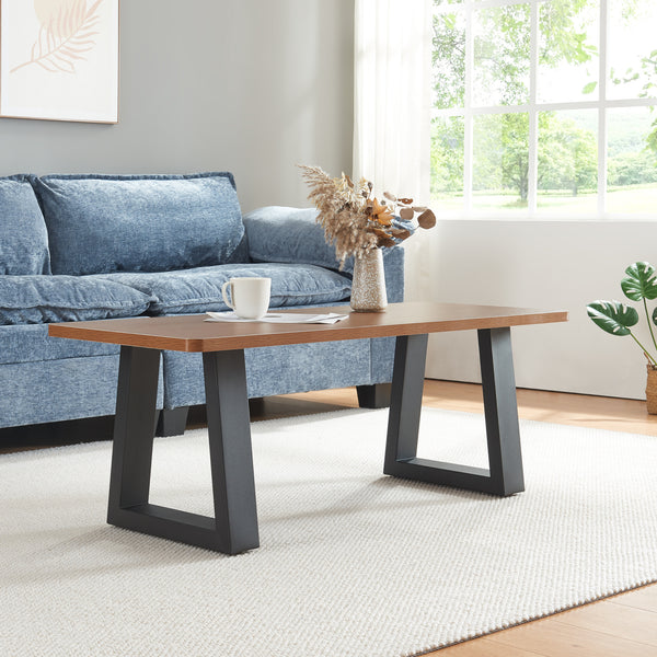 Tischgestell 2er Set Marstal 42x40cm Schwarz [en.casa]