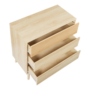 Kommode Landskrona 80x80x40 cm mit 3 Schubladen Eicheoptik [en.casa]