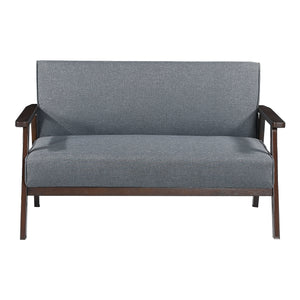 2-Sitzer Polstersofa Kinda 121x69x75 cm Grau [en.casa]