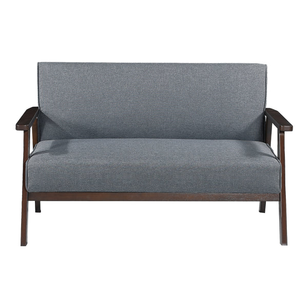 2-Sitzer Polstersofa Kinda 121x69x75 cm Grau [en.casa]
